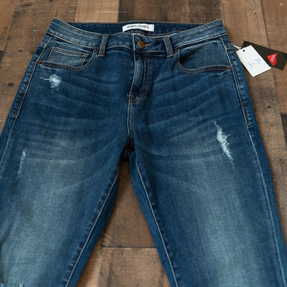 🆕 Lycra Stretch Dark Wash Skinny Jeans - Size 10/30 - Picture 6 of 16